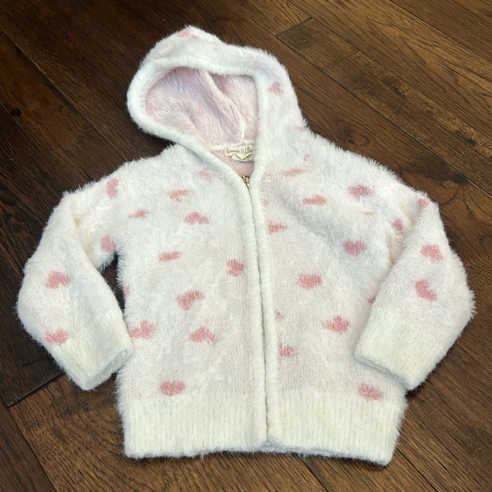 Zip up jacket.  SUPER soft. Size 5